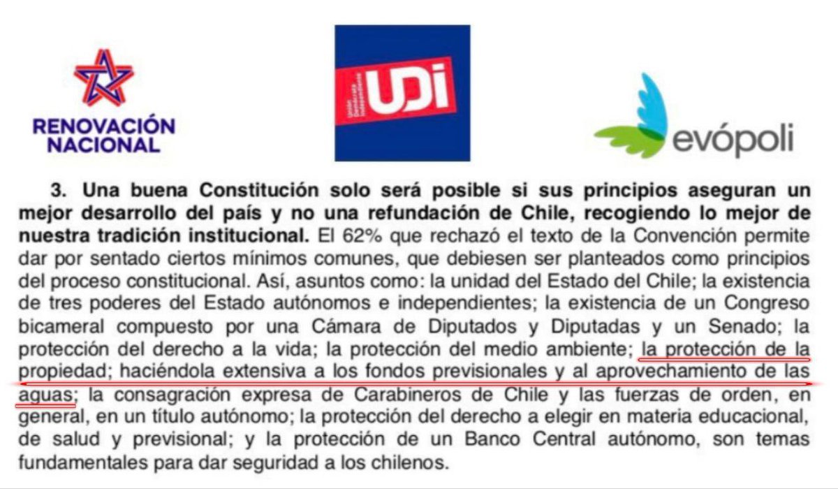 rmunda's tweet photo. Así con los bordes, márgenes, fronteras, cuanta verborrea inventada, lo cierto es que la propiedad privada del agua no se puede tocar y por ende el artículo 19, numeral 24 de la constitución del 80, que habla del derecho d los particulares sobre las aguas, es verdad revelada…. https://t.co/5vma1HgvCV