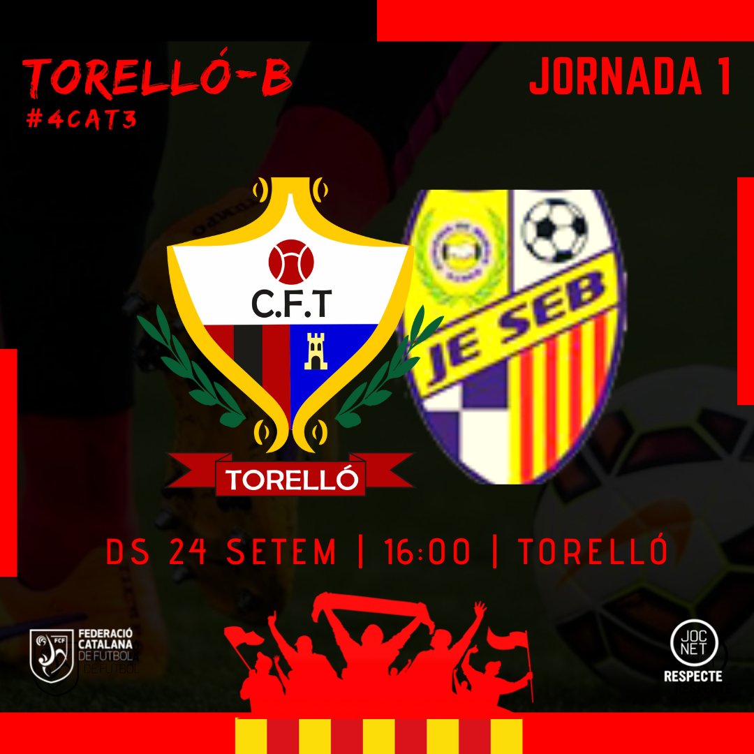 cftorello's tweet photo. El Torelló B i el Sènior Femení tenen partit de lliga, el Sènior masculí el darrer partit de pretemporada.
#SomhiEquips #ADNpescallunes🔴⚫️ https://t.co/ozLSkCysJM