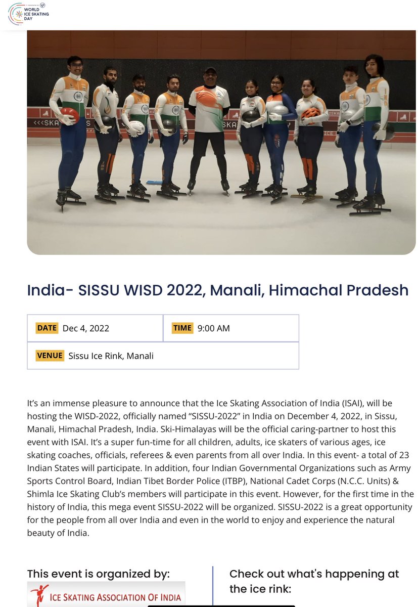ICE SKATING ASSOCIATION OF INDIA tweet media