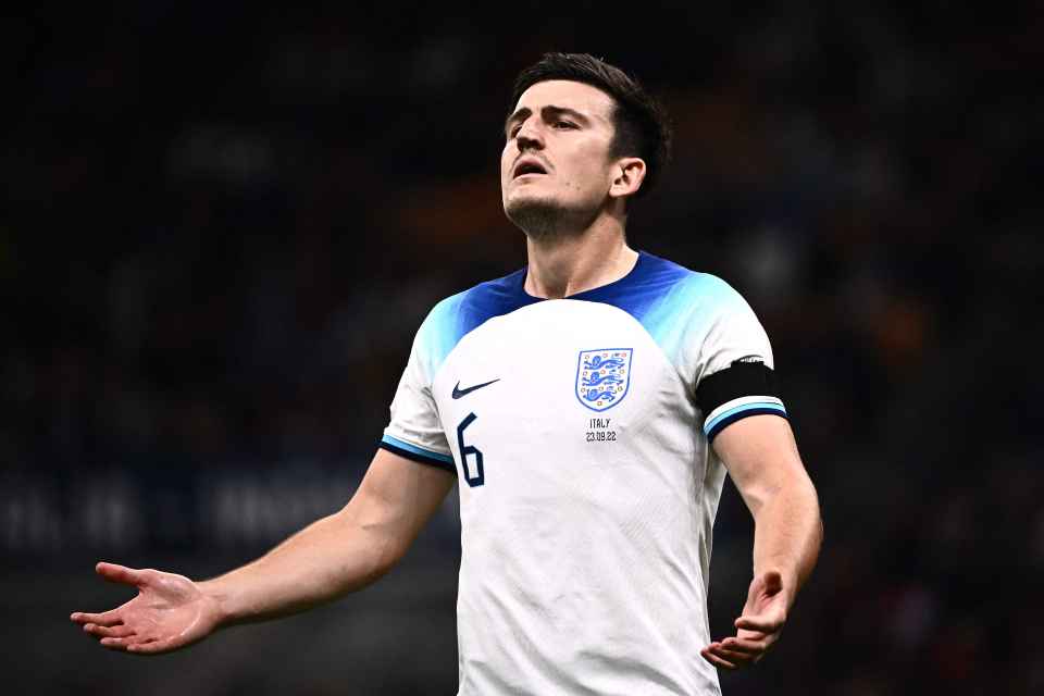 TheClubPark's tweet photo. Harry Maguire has started 4 games this season:

Lost 2-1 vs Brighton
Lost 4-0 vs Brentford
Lost 1-0 vs Sociedad
Lost 1-0 vs Italy

The most consistent player in the world. He is consistently bad. https://t.co/VElAQVl4Iy