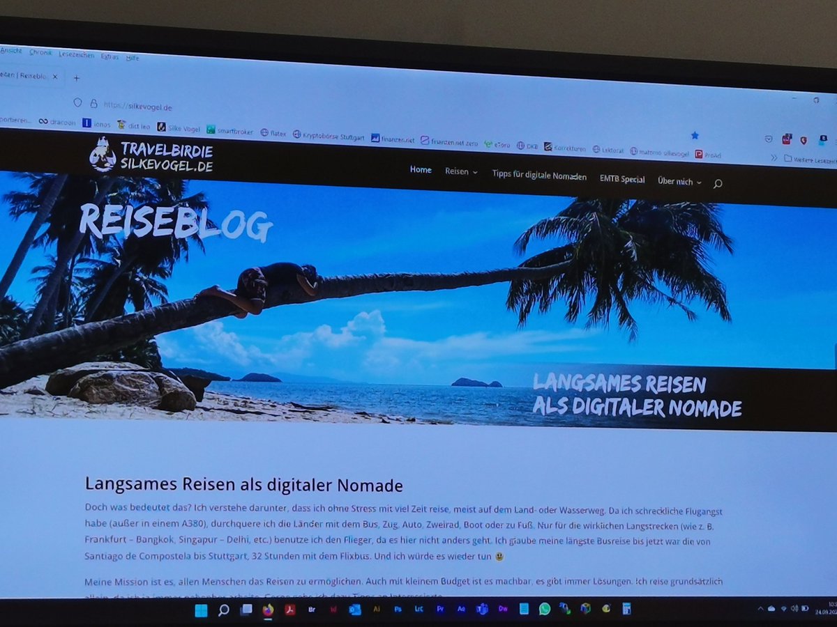 Meine 1. Session "Travel and Work" - bin gespannt...

#bcpf22