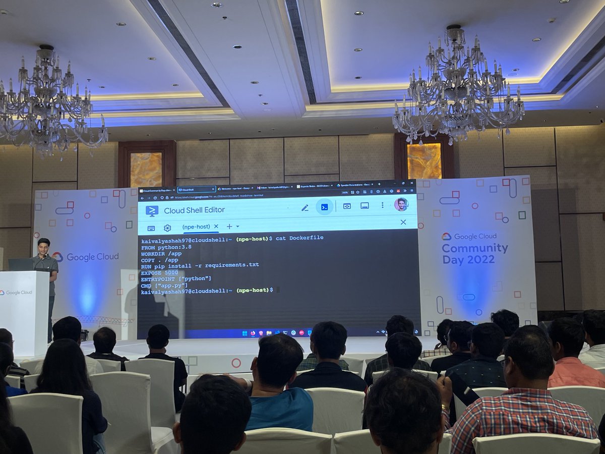 girishpanchal07's tweet photo. See the Dockerfile to use it over cloud deployment.

#GDGCloudAhm #GoogleCloudCommunityDay #GoogleCloud     #GoogleDeveloperGroups #GDG 
⁦@GDGCloudAhm⁩ https://t.co/coj65QXwFI