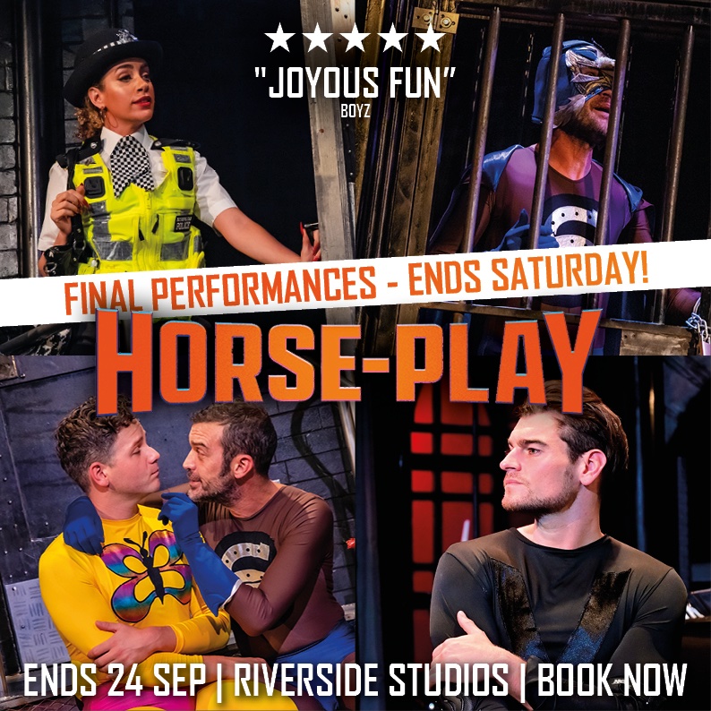 It’s our last day! Thank you to everyone who has joined us <a href="/RiversideLondon/">Riverside Studios</a> these last four weeks.  

If you’ve not seen us you’ve got TWO more chances to join us in our dungeon. Today at 3pm &amp; 7pm!

(Best availability 3pm matinee!) 

Tickets: riversidestudios.co.uk 🐎