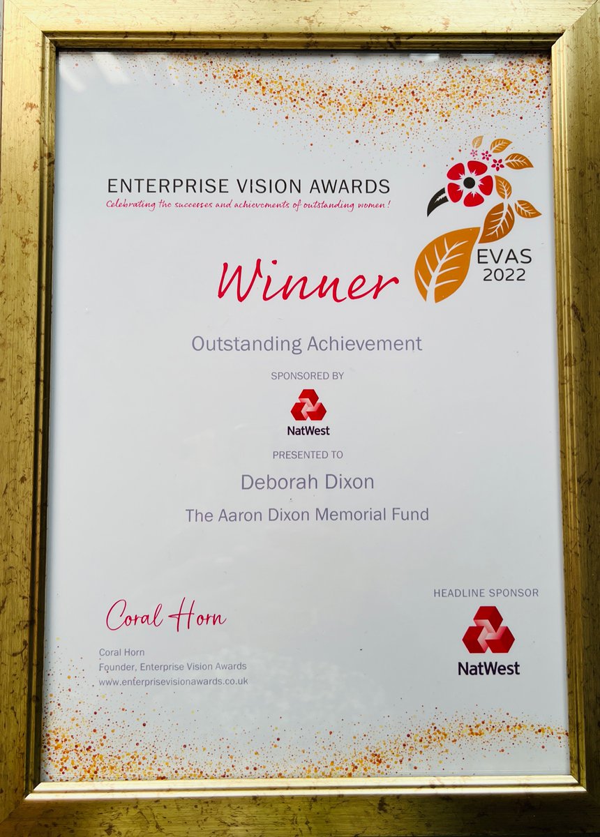debsydixon's tweet photo. So last night this happened @Eva_Awards I was totally overwhelmed. This award is for Aaron and all the young people who have lost their lives to sudden cardiac arrest ❤️ Thank you @heatherwaters15 and everyone for your kind words ❤️ @CRY_UK  @JDFoundationUK https://t.co/vc8jMV6kdU