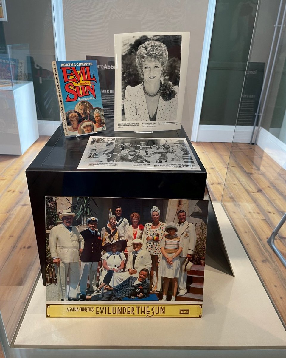 RivieraGeopark's tweet photo. Our #GeoparkPartners at @TorreAbbey have an exhibition called Dressed to Kill, Agatha Christie &amp; Costume Design. 

It features costumes worn by the likes of Maggie Smith, Bette Davis, Angela Lansbury, Emily Blunt &amp; Judi Dench from various Agatha Christie film adaptations. https://t.co/yoD4LoXRwP