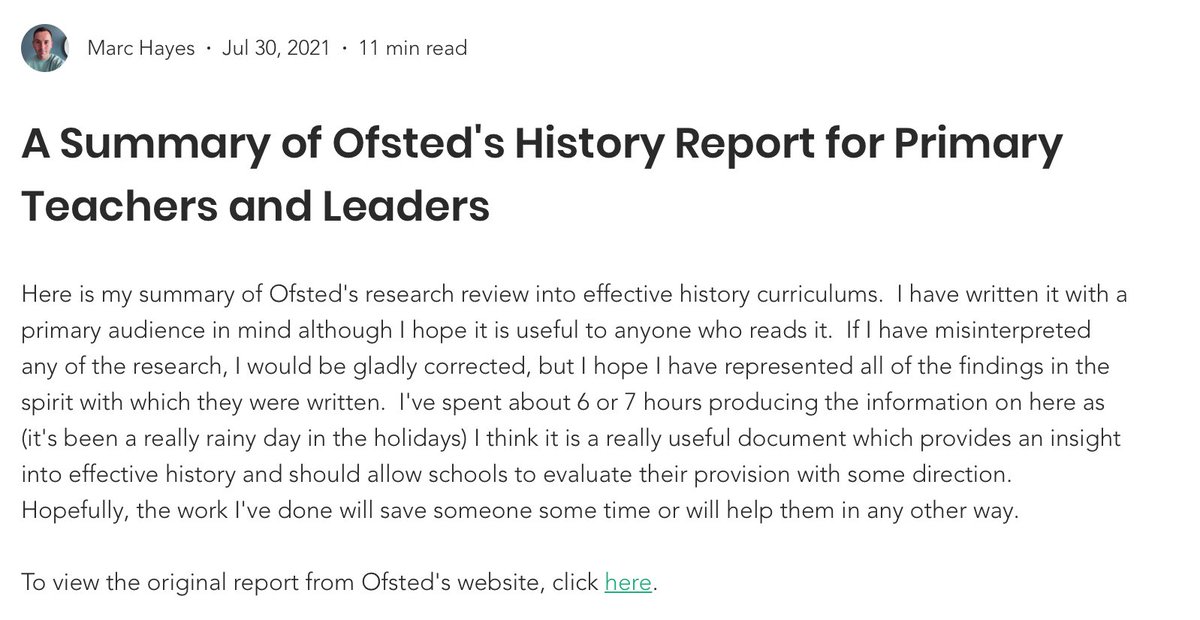 If you're a new subject or curriculum leader, or haven't seen them before, I've made summaries and infographics for all Ofsted subject research reviews released so far. 

You can download PDFs from my blog &amp; here's a thread of them if you're looking for a subject in particular🧵