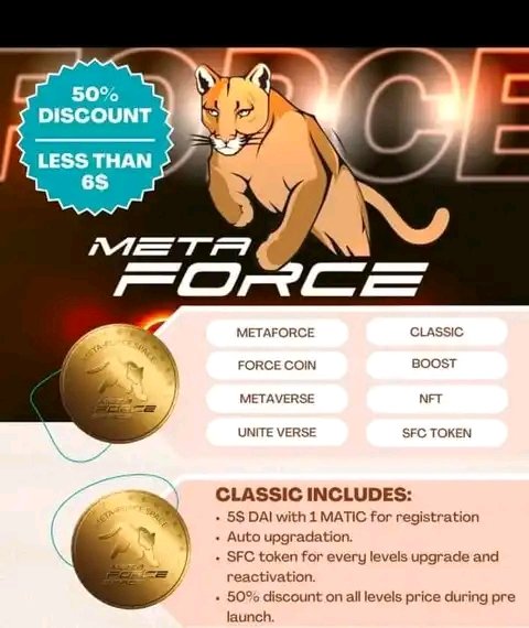 XLordBishop's tweet photo. Have you been looking for a way to kick-start your crypto journey?💁🏼‍♂️Want to start trading crypto, even the forex market and making profits😩, but lack good capital?💁🏼‍♂️
  Meta Force🦁 is that solution
 
#MetaForce 
#DeFi 
#smartcontracts https://t.co/WD2Ts62S9N