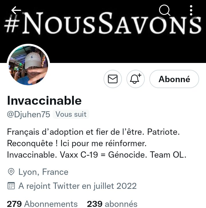 INFO🚨Mes amis abonnés😉Ainsi que l'équipe #JambonBeurre 🇨🇵Notre ami @Djuhen75  👍Aurait besoin d'un petit coup de pouce pour grossir sa TL!Et ainsi lui donner plus de visibilité!Merci de vous abonner à lui!Merci n'oubliez pas tous ensemble nous sommes plus forts!🇨🇵💪👍👌