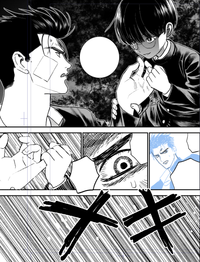 修正・・・というかペン入れできなかった部分を
ペン入れ中・・・
#カタギモドシ 