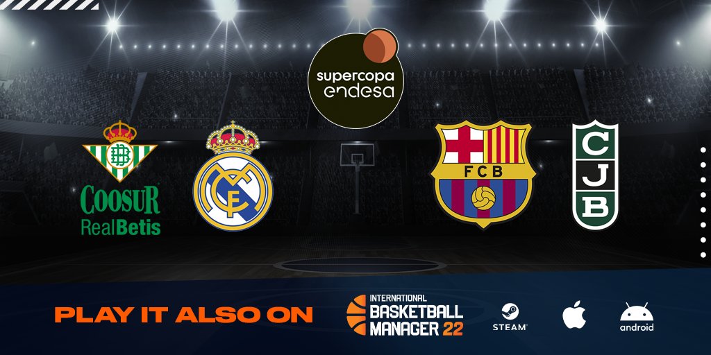 ibasketmanager's tweet photo. Finally we have our competitions back🤩

@ACBCOM Supercopa 2022 is starting today🏀

Who will win?👀#SupercopaEndesa #IBM22 https://t.co/hVpngOvwWF