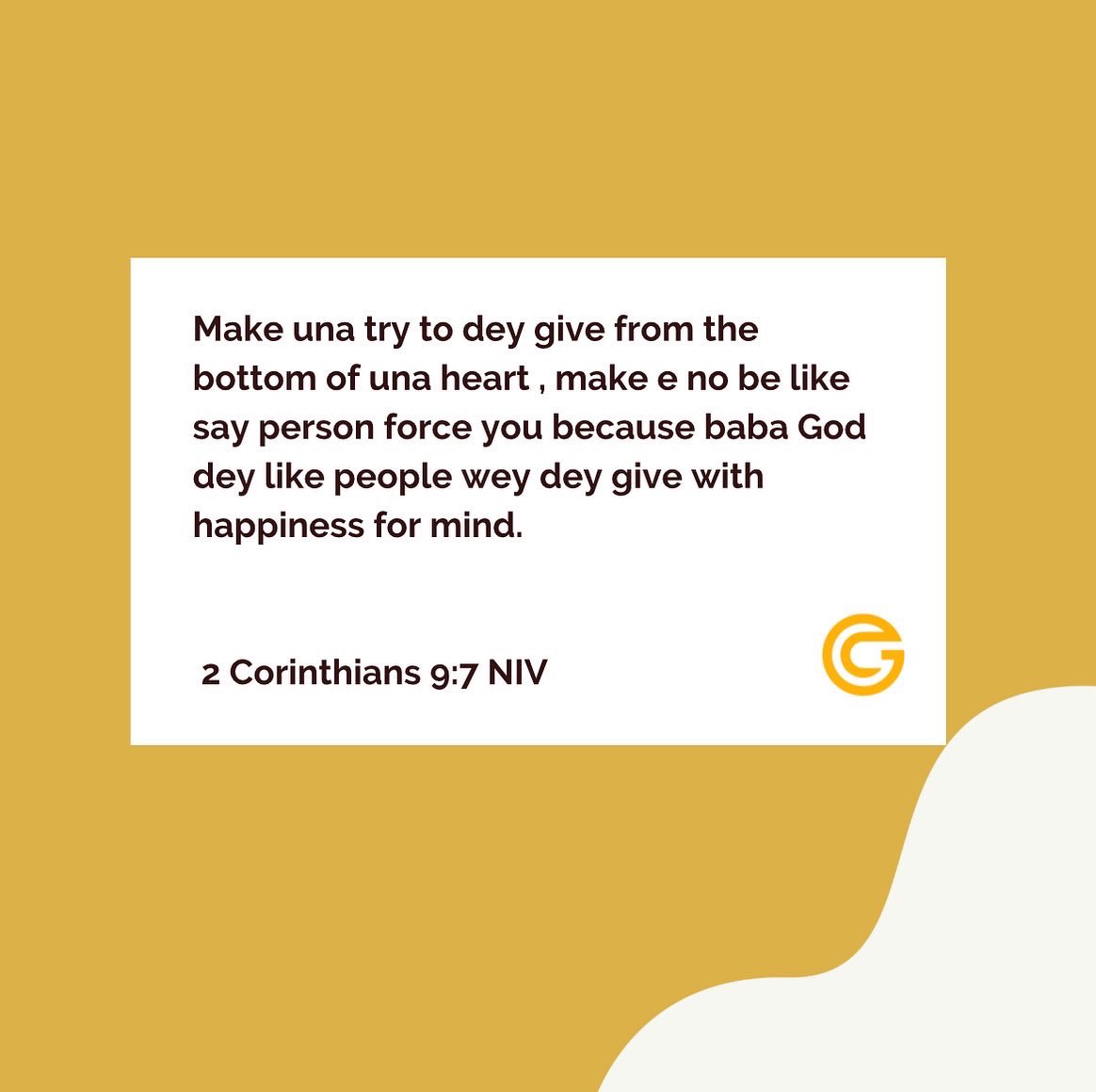 Gosmic_comics's tweet photo. God loves a cheerful giver. When you give, do it with happiness and joy. 
Have you given to someone today?😇

#GosmicComics #DevilGoHearWord #ChristianComic #Comics  #ChristianWord #SpreadingTheGospel #Christian #Parables #ParableOfTheMustardSeed https://t.co/fCph4qScCK