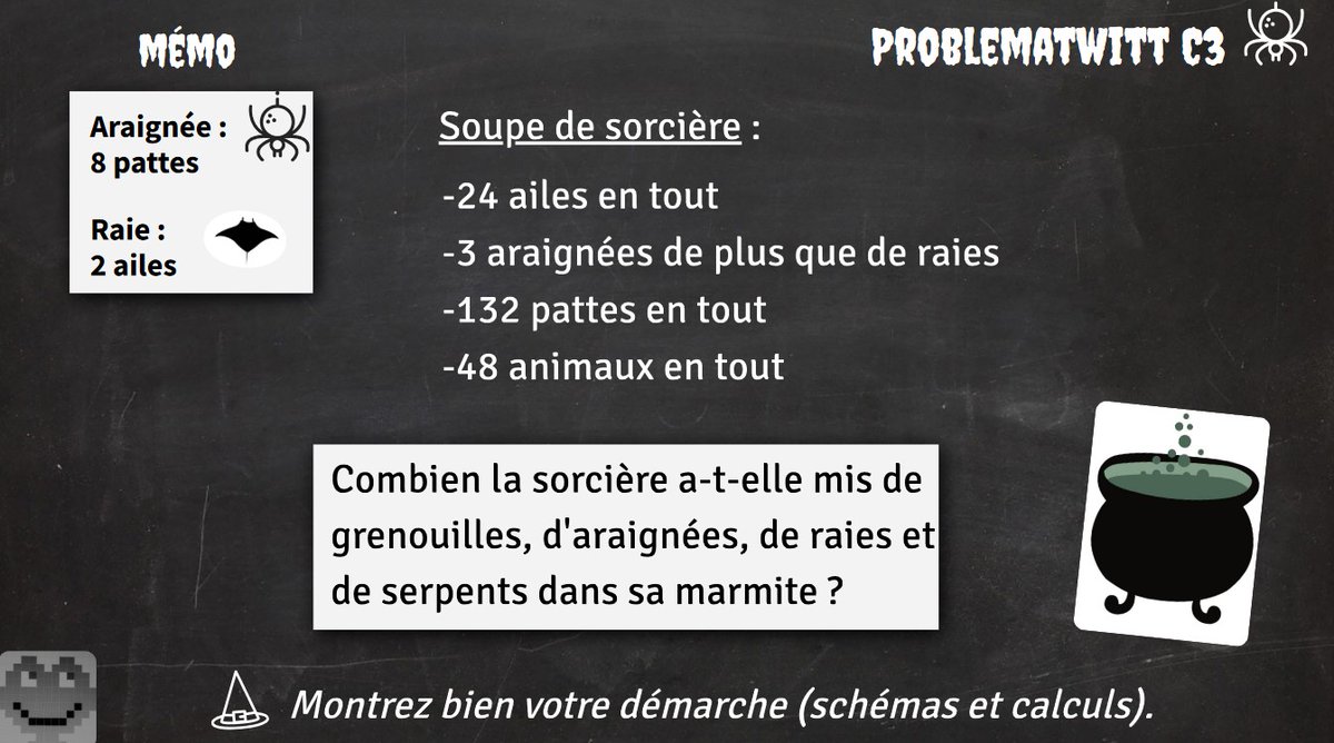 ProblemaTwitt's tweet image. 🦇Problème en ligne !🧹
🐍C&apos;est parti pour une bonne soupe ! 🥣
🧙‍♀️
view.genial.ly/632dd3e333d337…