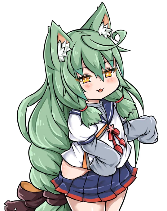 渋リク!艦これの明石の服を着るアズレンの明石ケモ差分はちょっと笑った 
