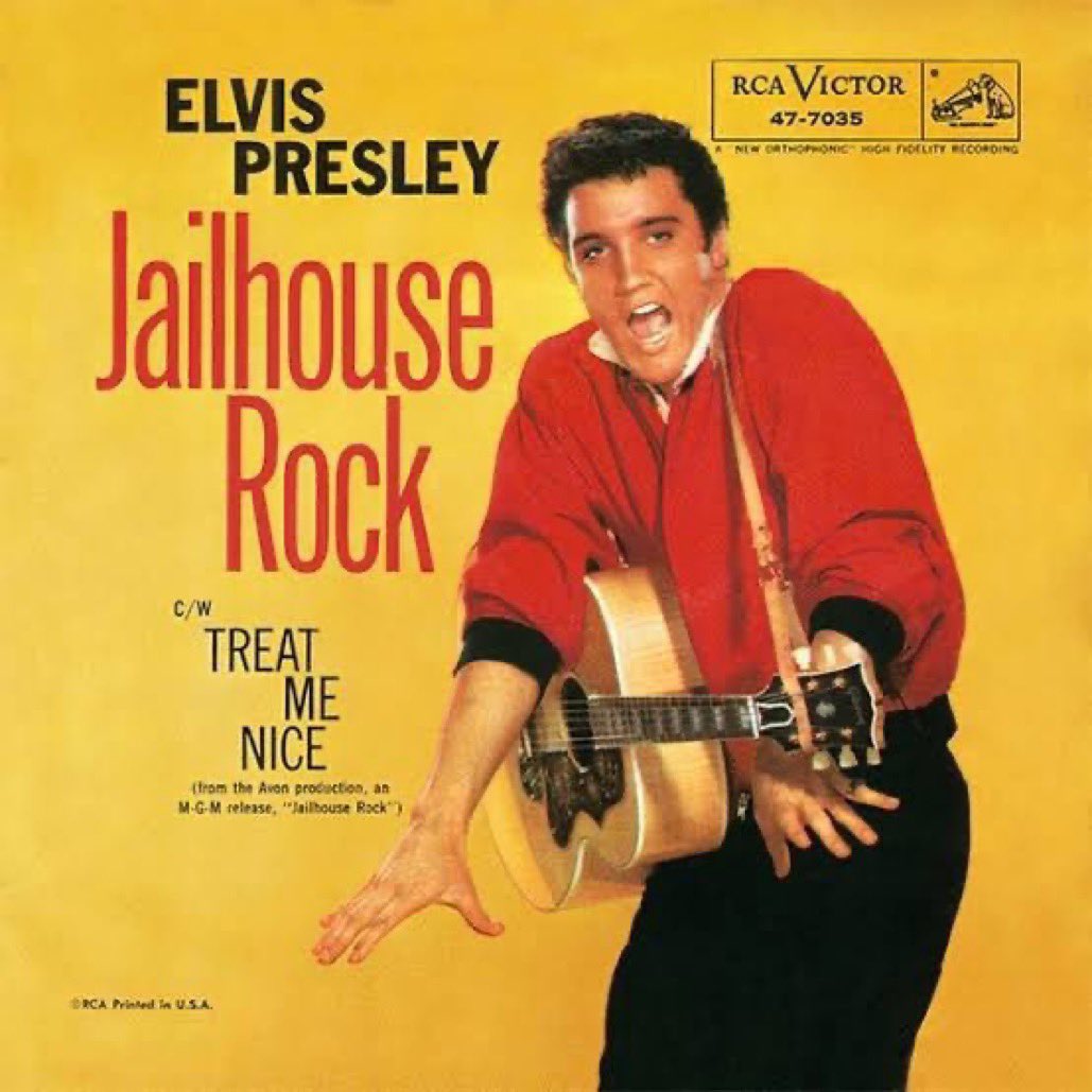 65 YEARS AGO (on 24 Sep) in 1957, #ElvisPresley released ‘Jailhouse Rock’, a song from the movie of the same name! It became Elvis’s 9th US No.1 single! 🎶🙌
youtu.be/gj0Rz-uP4Mk
#50srock #50smovies #KingofRockandRoll #rockandroll #rocknroll #rock #musiclegend #musichistory