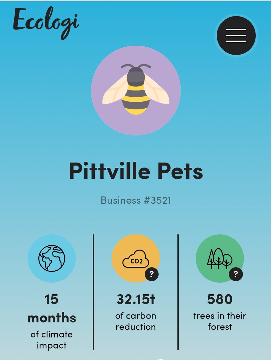 Pittville Pets has so far planted 580 real trees in their forest! Below you'll find a break down of the projects they've supported <a href="/Ecologi_hq/">Ecologi 🌍</a> #carbonfootprint 
ecologi.com/pittvillepets