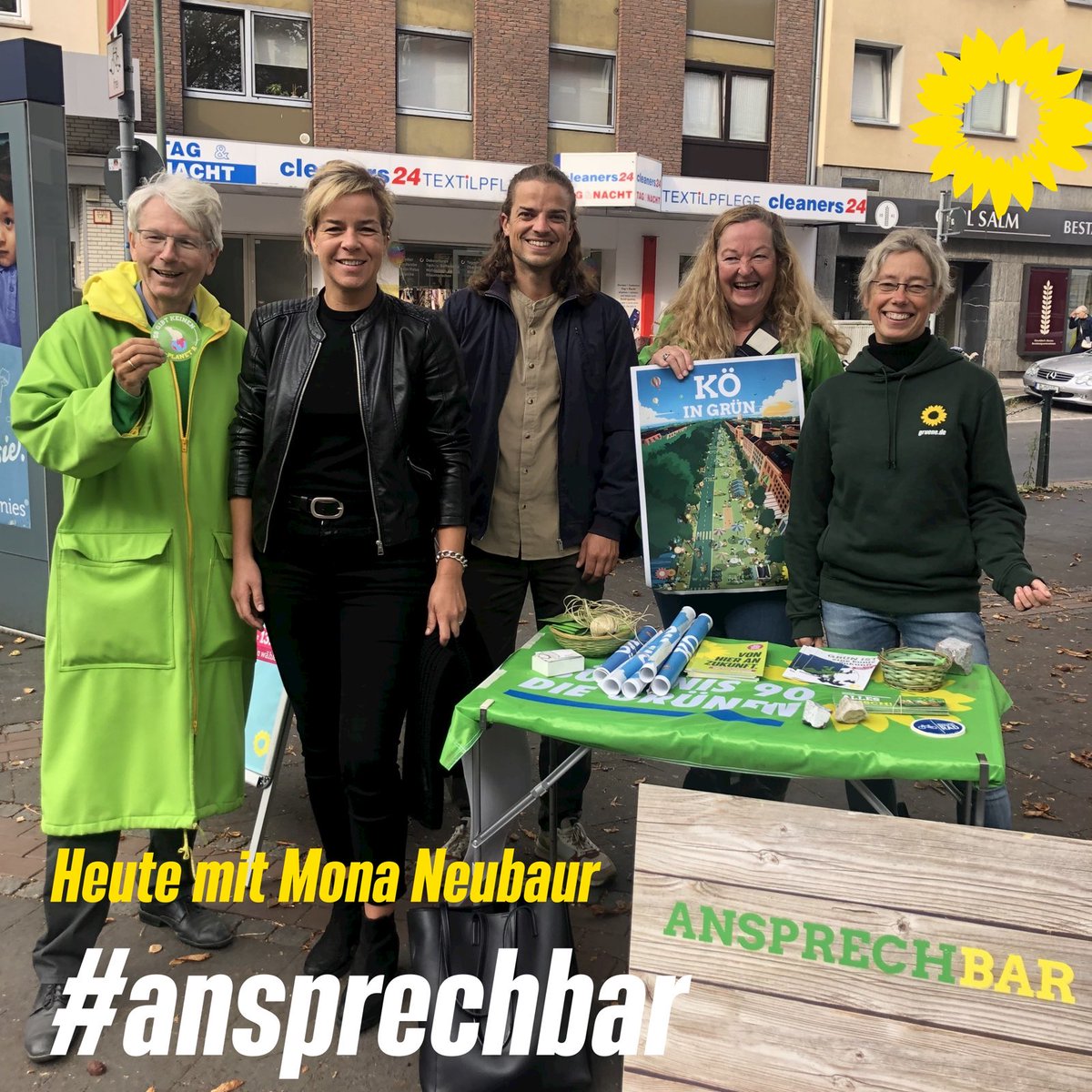 GRÜNE Düsseldorf Stadtmitte (@gstadtmitte) on Twitter photo Wir sind wieder #Ansprechbar an der Kastanie in der Nordstraße. Heute mit einer Stippvisite von <a href="/MonaNeubaur/">Mona Neubaur</a> Wir sind wieder #Ansprechbar an der Kastanie in der Nordstraße. Heute mit einer Stippvisite von <a href="/MonaNeubaur/">Mona Neubaur</a>