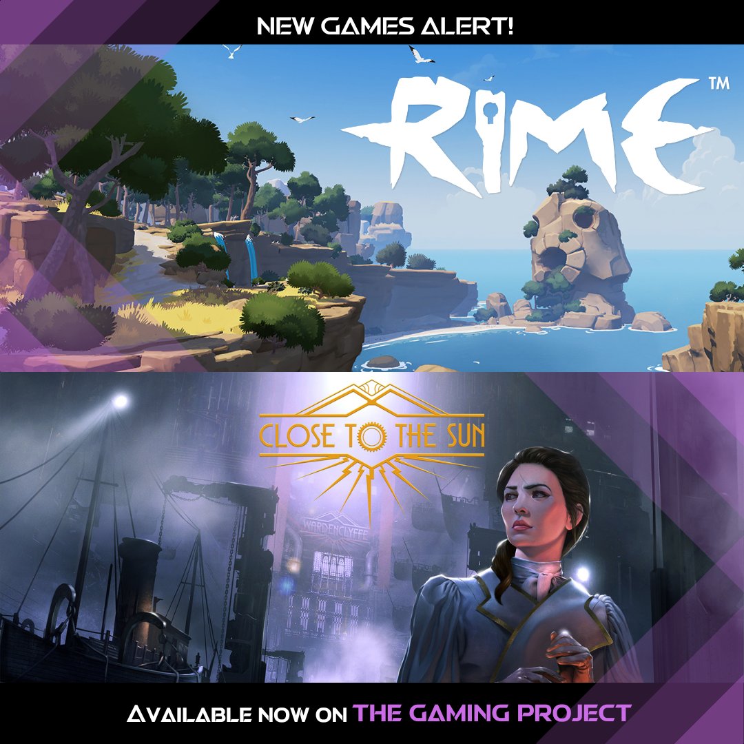 gamingproj_co's tweet photo. 🚨New games alert🚨
Step aboard the Helios in 'Close to the Sun', where you can explore the colossal and mysterious vessel of scientific discovery OR Explore the beautiful yet rugged mysterious island in 'Rime', and unlock it's guarded secrets.
Check out 'Our Games' to know more. https://t.co/Eaa7xOJEel