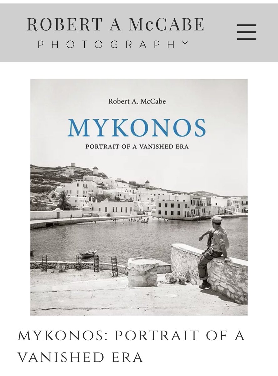 DeeperGreece's tweet image. Robert McCabe published a great collection of his photographs of Mykonos before it evolved into the tourist Mecca it is today.