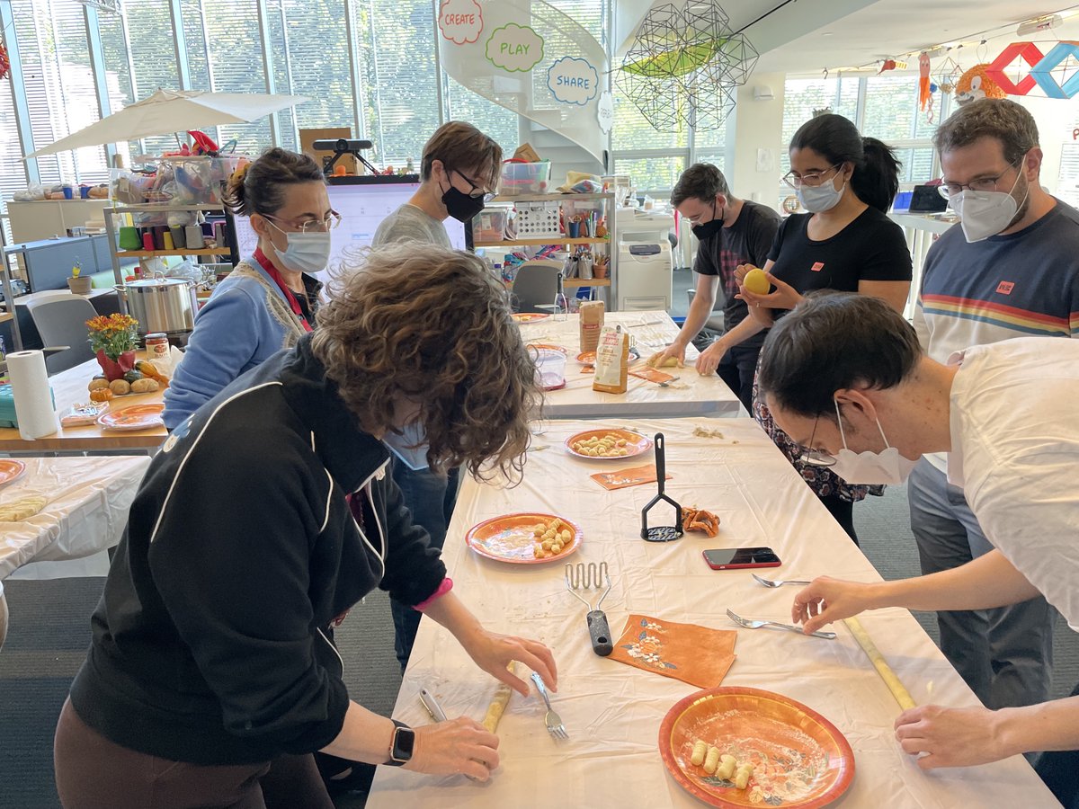 Wonderful time making gnocchi, facilitated by dear colleague Barbara Donnici from Reggio Children Foundation, during our weekly 4P time in Lifelong Kindergarten group. Projects, Passion, Peers, Play -- and Pasta!