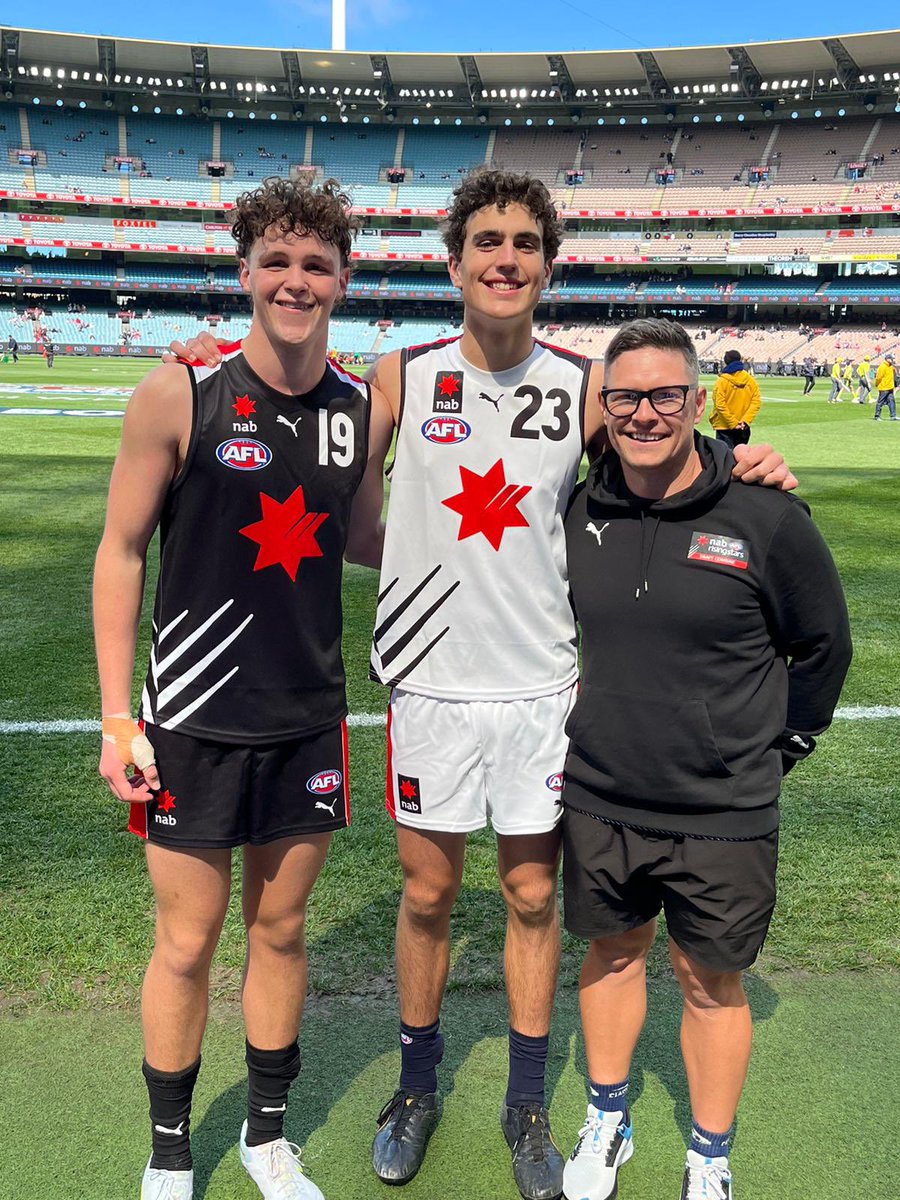 A couple of Brisbane Lions Academy stars took to the field today before the Grand Final in the 17’s Futures game.

Well done Brad McDonald, Billy Richardson, and coach @Zane_LJ