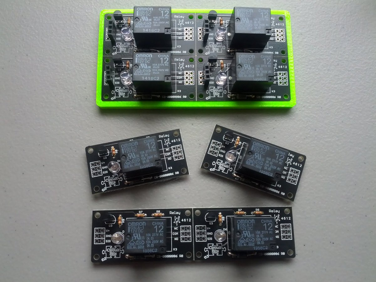 BDGcustoms's tweet photo. Relay boards we created for a project.

#manufacturing #electronics #pcb #boarddesign #stem #steam #learn #science #design #arduino #thinkitdesignitmakeit  #bdgc #bdgcustoms https://t.co/sncKFYed0C