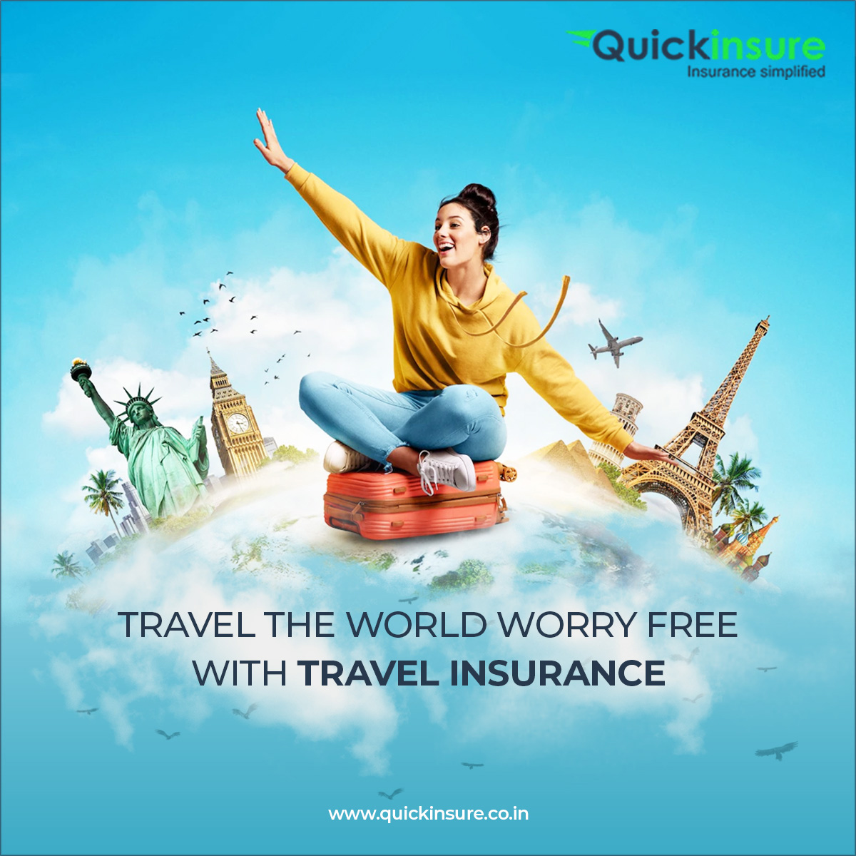 Travel stress-free with the right cover, visit us at bit.ly/3dRk0oa to compare and buy the best Travel Insurance Policy for you.
.
#Travelinsurance #Travel #GeneralInsurance #InsuranceBroker #Traveler #InsureNow #BuyInsurance #CompareInsurance #India #Quickinsure