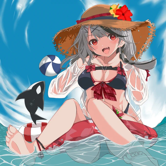 #夏が終わりそうだし今年描いた水着絵を貼ろう #さかまた飼育日記 