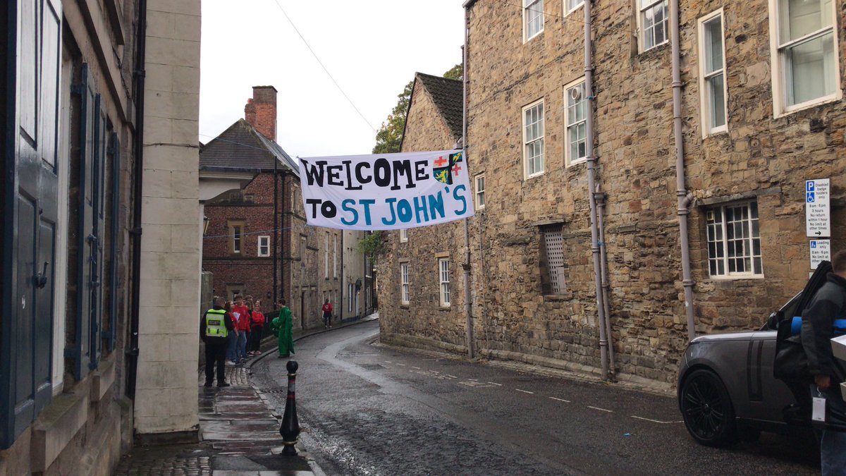 The weather will not get in the way of the warm welcome. @StJohnsDurham