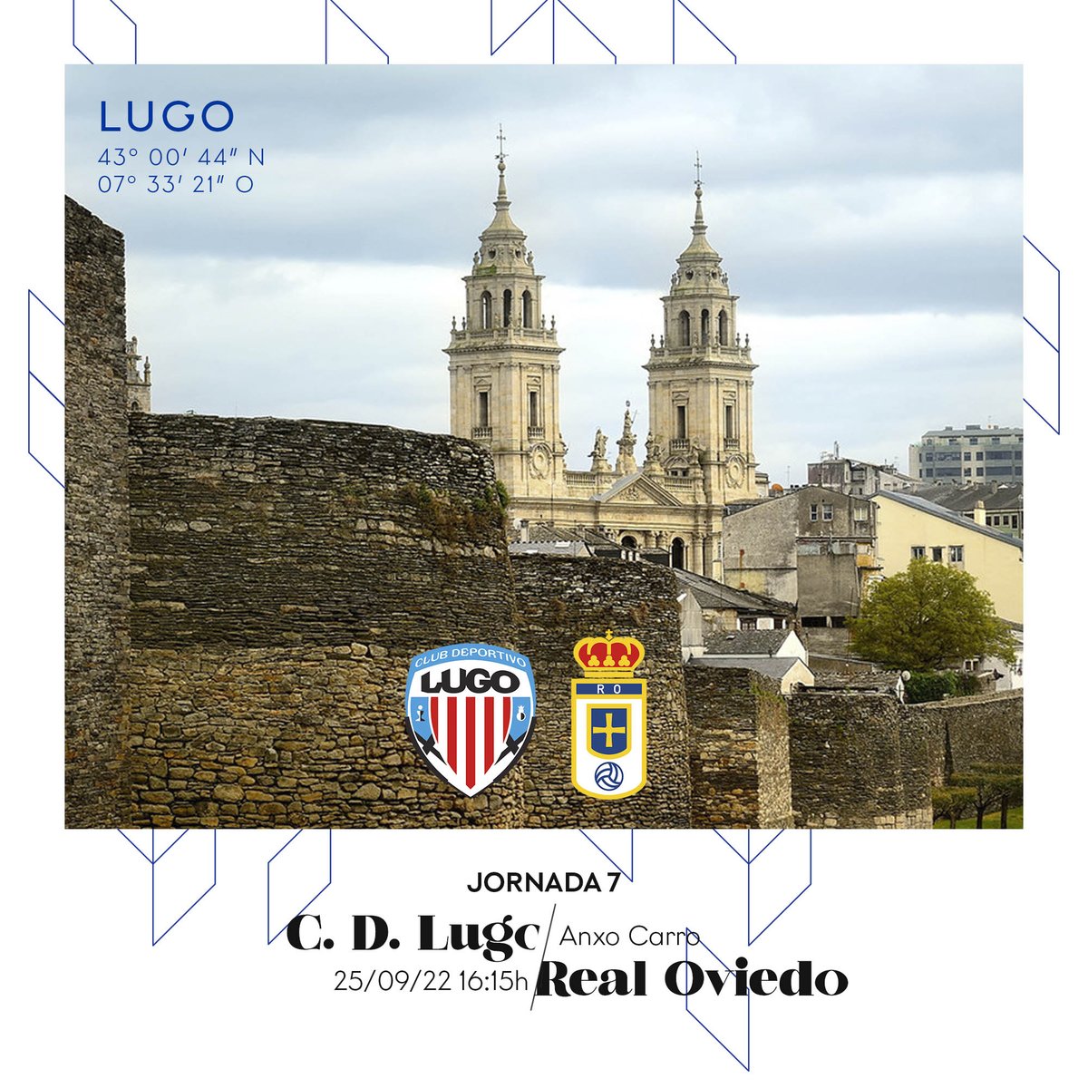 RealOviedo's tweet photo. ⚔ DÍA DE PARTIDO ⚔

#LugoRealOviedo
#DíadePartido
#RealOviedo 🔵⚪ https://t.co/9dly1QaCHQ