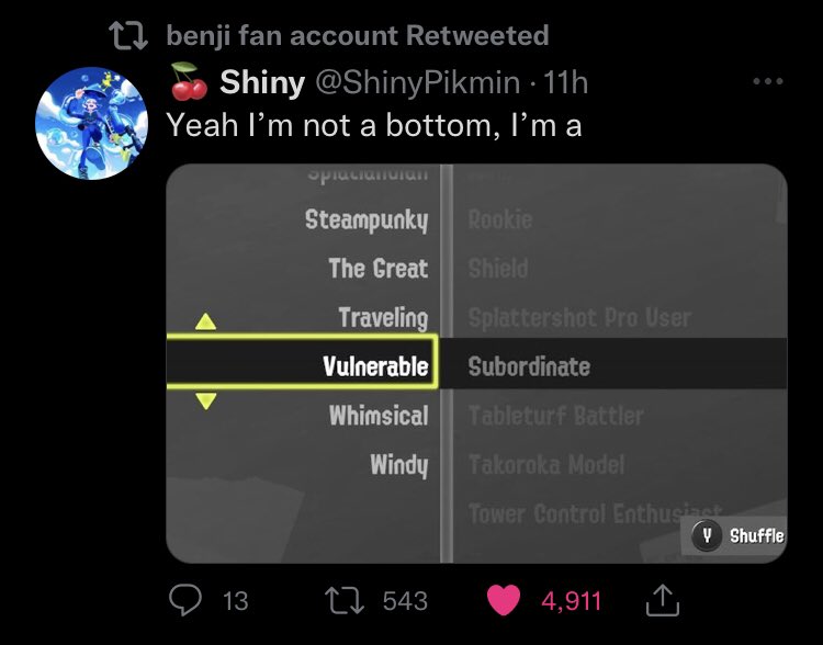 bbebenji's tweet photo. no you’re just a bottom @Hugs4Ri https://t.co/3hwjn0Jisv