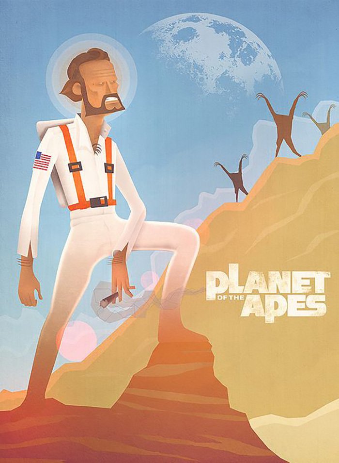 MatthewAMullins's tweet photo. Alternative poster for Planet of the Apes (1968)
Aka: Monkey Planet
By Andy Walsh @AndyWalshArt https://t.co/9I46ce4jgl https://t.co/85inWonxZF
#PlanetoftheApes #AlternativePoster #AndyWalsh https://t.co/DPbIiNPatk
