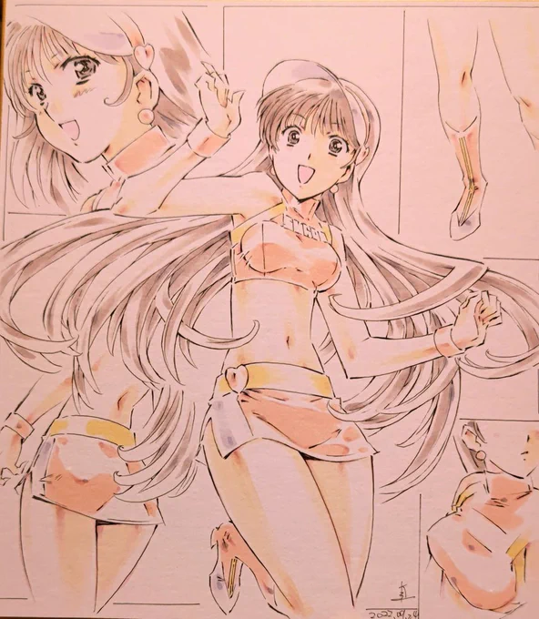 再作画させていただきました、おこんばんはでございます! 