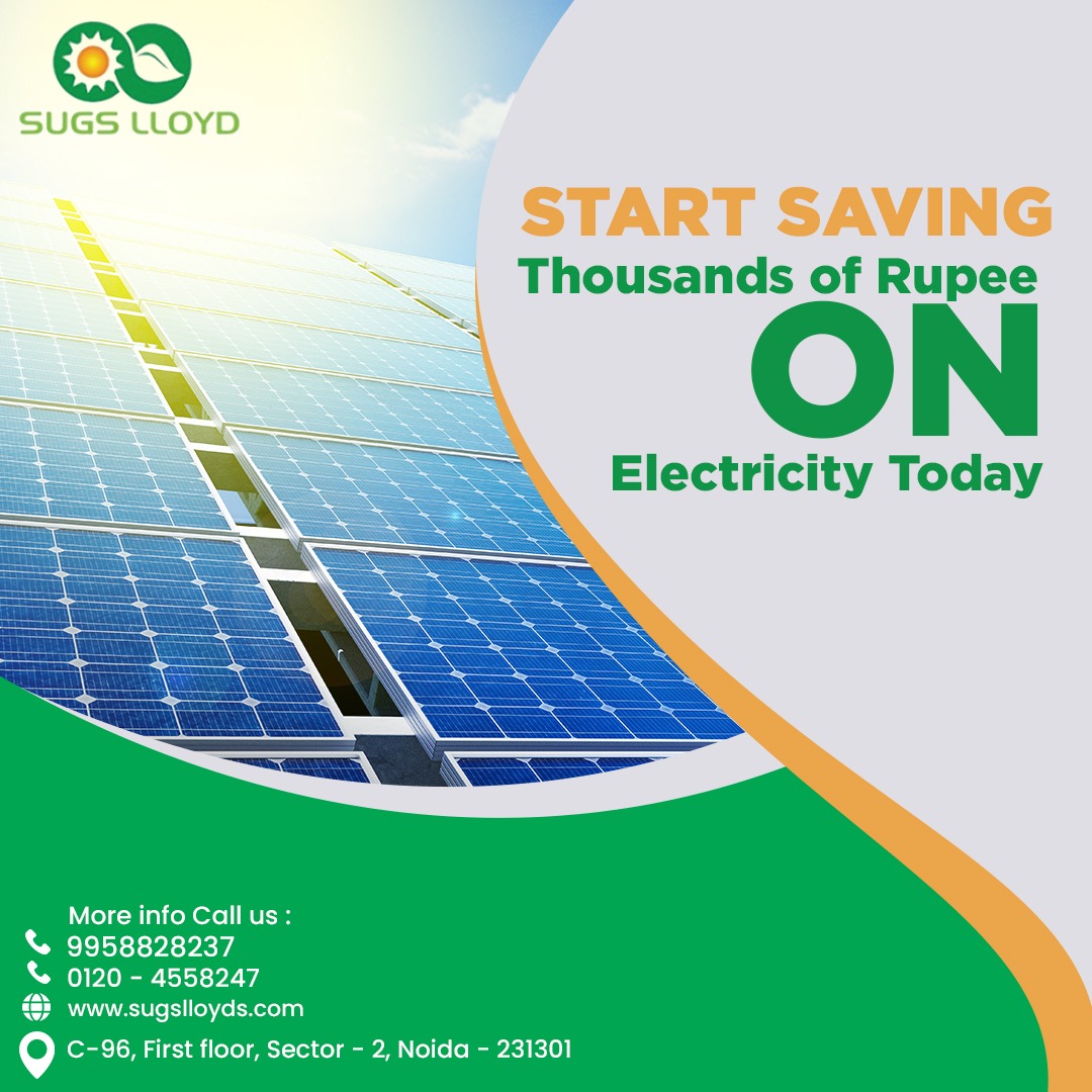 SugsL's tweet photo. Sugsllyod - No#1 #Solar #Company, We provide the best Solar system to our #customers. Start saving thousands of rupees on electricity today.

☎️: +91-0120-4558247
🌎: https://t.co/oFTbPvQbOw

#SugsLloyd #Solar #SolarEnegery #greenenergy #solarpower #solarpanels #renewableenergy https://t.co/933G6iiuYX