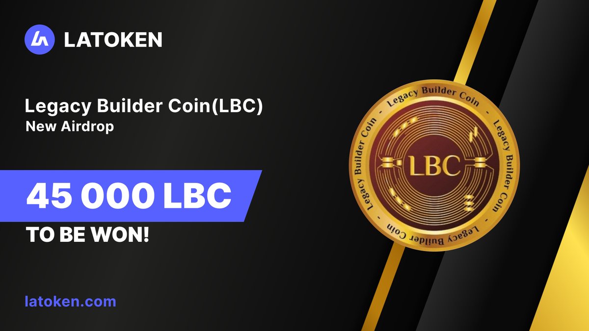 Latoken_cex's tweet photo. $10k LBC Airdrop!

🔥 3958 winners
✅ Tag 5 friends, Retweet and Follow
📲 Get LATOKEN App
🎁 Buy 50 LBC or more for a 10% bonus!

Join Airdrop 👉 https://t.co/hraiChqww2  
Complete all social task 👉 https://t.co/jvAGUukCBR https://t.co/fchwTPClBp