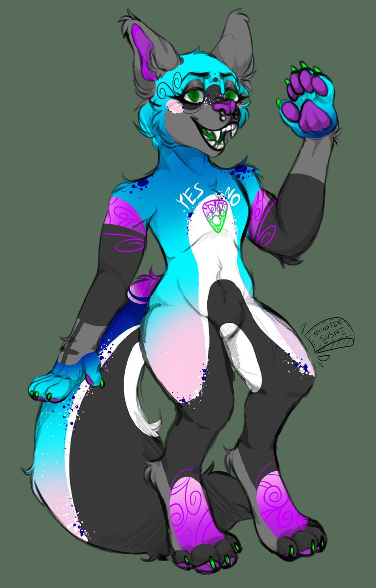 MonsterSushi3's tweet photo. Lil intro art dump #furry #furryart #art https://t.co/0PfJh4eT0E