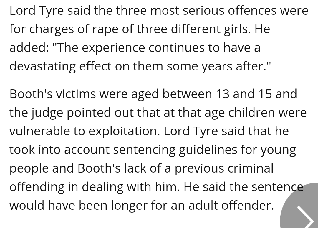 Jonnywsbell's tweet image. 22 year old raped three 13 &amp;amp; 15 year old girls...
The judge took into account
&quot;sentencing guidelines for young people&quot;
The deviant is 22 ffs... how&apos;s that a young person?
Scottish justice seems to go very easy on sexual offenders,
probably why there&apos;s so many of them at large..