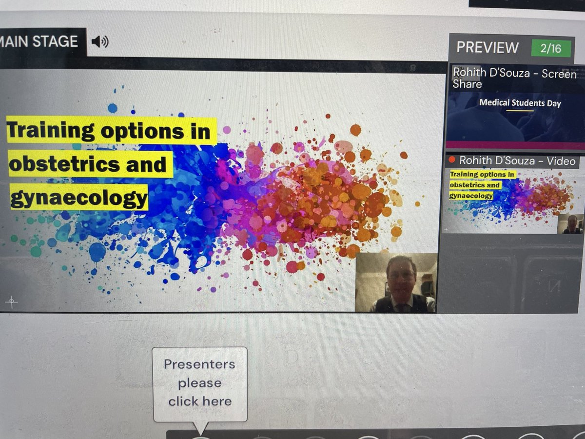neilajryan's tweet photo. Really honoured to be talking ⁦@RCObsGyn⁩ careers day. Hope to inspire (at least not put off) some future colleagues to join the best specialty in medicine. Cradle to grave, birth and end of life care. Complex surgery to complex medicine, opportunities to work everywhere! https://t.co/KOvZqzjTWm