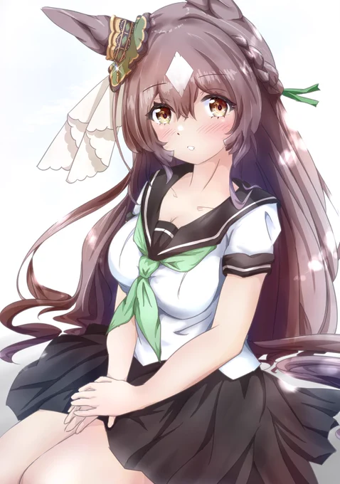 #ウマ娘 #サトノダイヤモンド セーラー服なダイヤはいかがですか? 