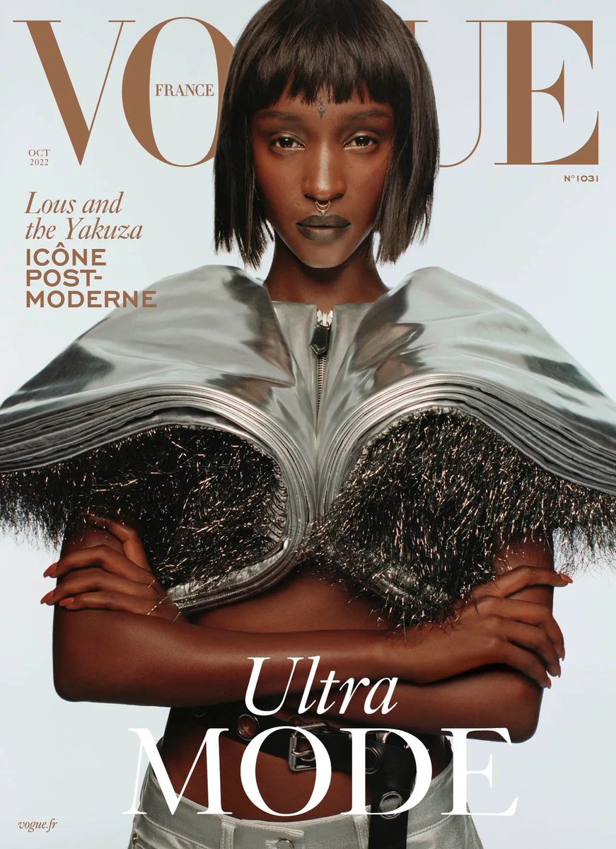I’m on the cover of <a href="/VogueFrance/">Vogue France</a> and I am incredibly grateful for this opportunity. I don’t have clear words to express what’s going on in my head right now but S/O to young Lous who was told that this will never happen… well damn baby girl, it feels like we won 🏆🇷🇼🇨🇩❤️