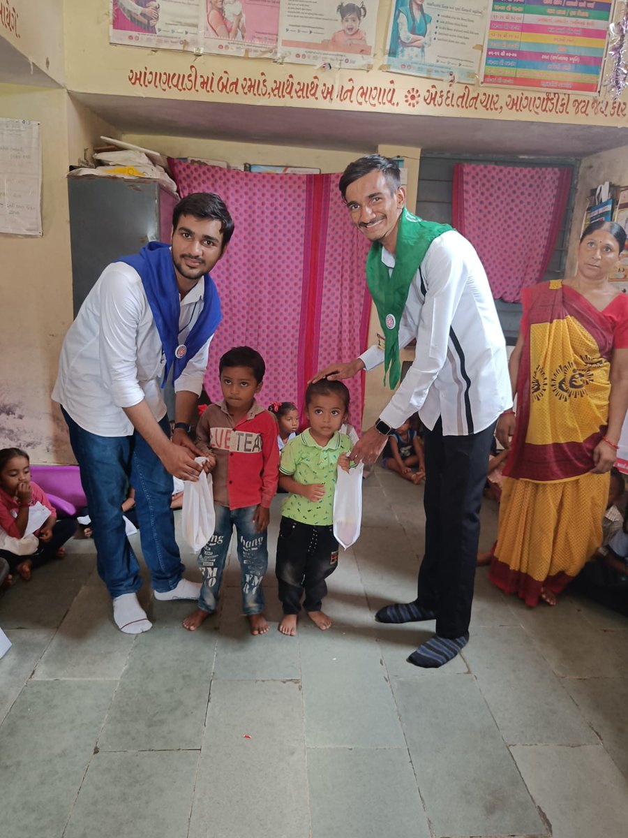 NSS_DDU's tweet photo. Dharmsinh Desai University Nadiad
NSS Day Celebration
Distribution of fruits to Aangan wadi students https://t.co/beh43f3bvM