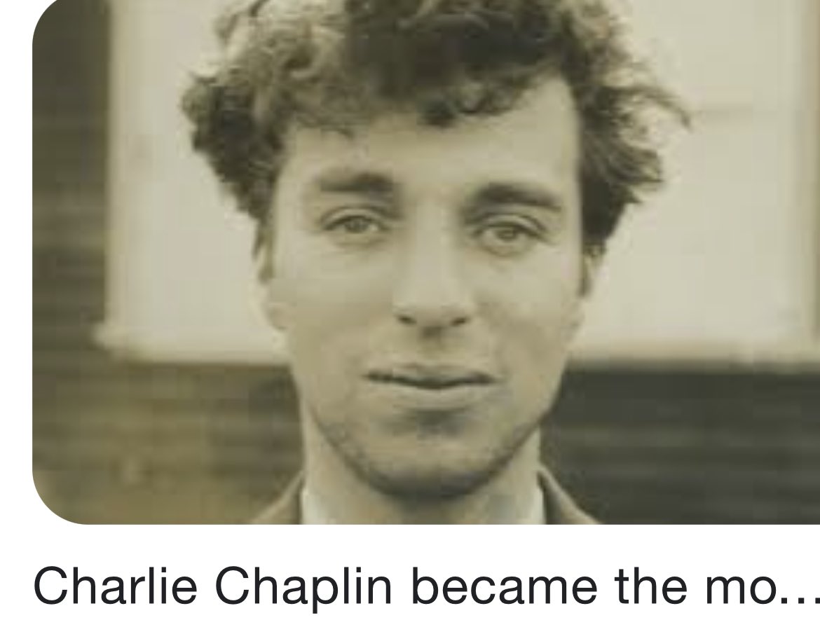 McGuireSquirrel's tweet photo. @PaoloNutini don’t you think there is a good resemblance between you and Charlie Chaplin 🤷🏻‍♂️ https://t.co/3mhPsNnlc8