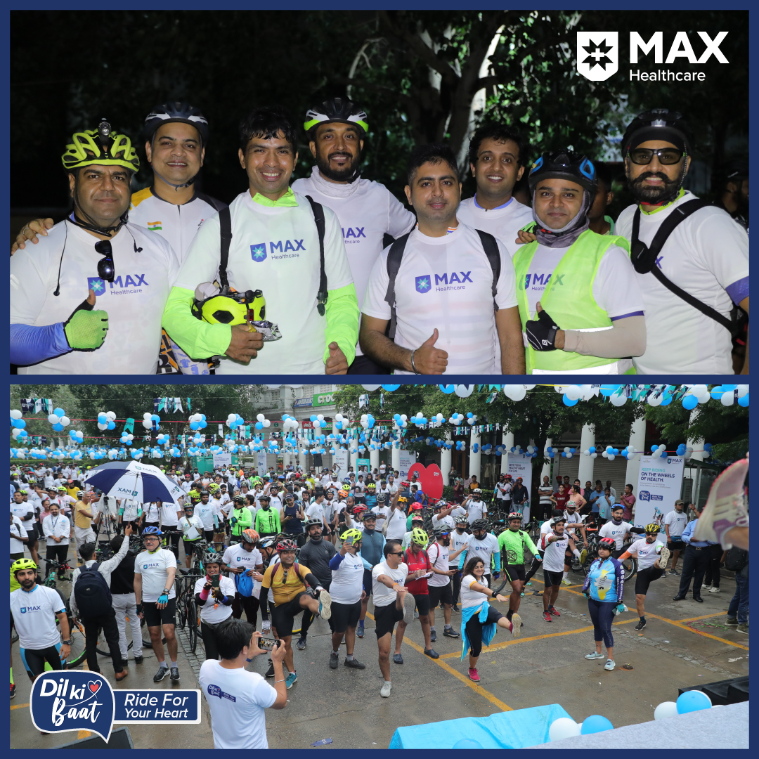MaxHealthcare's tweet photo. The mega cyclothon began with lots of enthusiasm from the youth. A big thank you to all our cyclists who came forward &amp; became a part of this journey towards #HeartHealth. While we aimed to pledge 5000 km of cycling, we clocked more than 13000 km for heart health. #DilKiBaat https://t.co/qFipZ87z8M