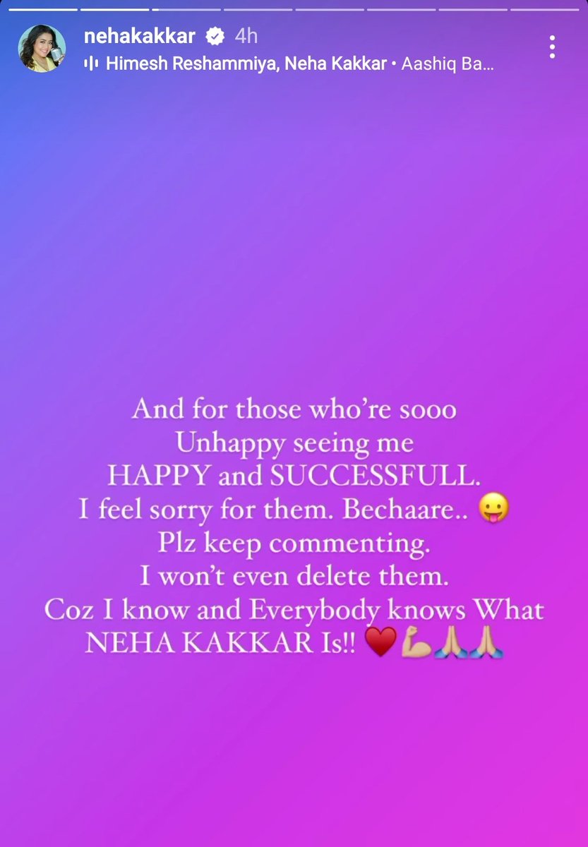 Abhiraj17_'s tweet photo. First you ruined a masterpiece song with overload of autotune and now showing this much of arrogance...itna confidence ata kahan se hai logon me? ...or kis baat ki success log gaali de rhe hai comments mein ! 
#FalguniPathak  #NehaKakkar https://t.co/rQdgPTSfkQ