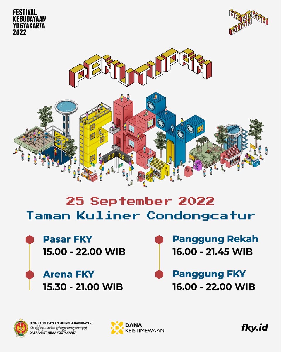 infoFKY's tweet photo. Neng Pasar Serangan tuku srikaya
Mampir Pasar Ngasem tuku ketan
Hey para Sobat Budaya
FKY sesok wes Kukutaaannnn!📢

#FKY #FKY2022 #MerekahRuah #CulturalFestival #KukutanFKY #PasarFKY #PertunjukanFKY https://t.co/troQ4rV2B3