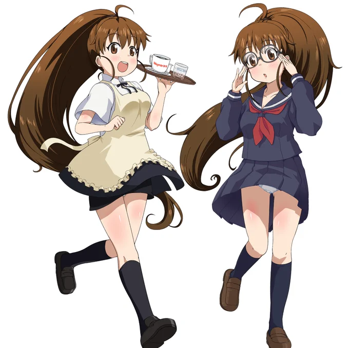 昨日の絵の全身&おパンツ差分 