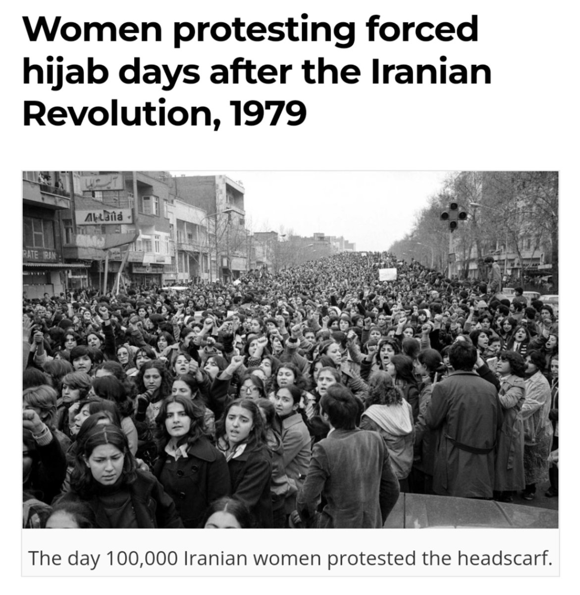 AcharyaShamraya's tweet photo. Wearing Hijab is one's personal choice. Undermining the protest against the Hijab is unfair, the protest in Iran is against dictatorship, bigotry, and misogyny imposed on Iranians #overyears. Public anger raged over the death of #MAHSAAMINI reports 35 dead in the protest. https://t.co/I5LFsgss33