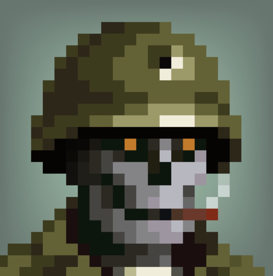 3fire_eth's tweet image. This art blows me away!! The @GenuineUndead collection has so many hidden gems!! Lieutenant Dan from the classic #ForrestGump has made and appearance in the collection!! Come one, come all!!! 🔥🔥🔥

#RiseandShine #GenuineUndead #UndeadArmy @GenuineUndead