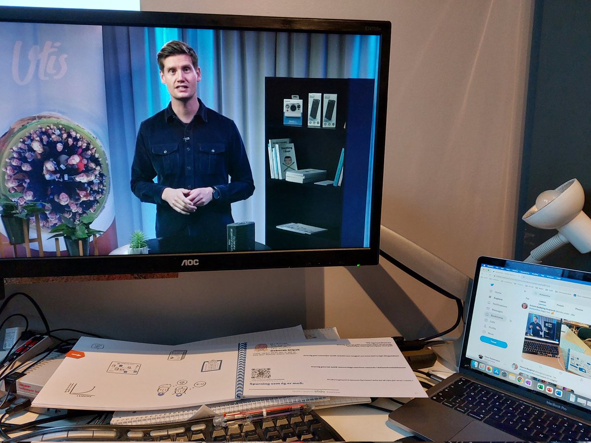 #utisonline heima í dag, geggjað að geta verið hvar sem er