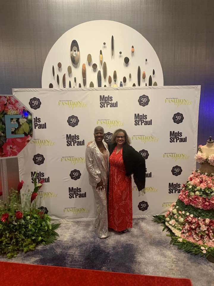 harris_duchess's tweet photo. About last night...@mspmag
  #FASHIONOPOLIS with my friend Laverne McCartney Knighton. https://t.co/pNMmYlSO0M