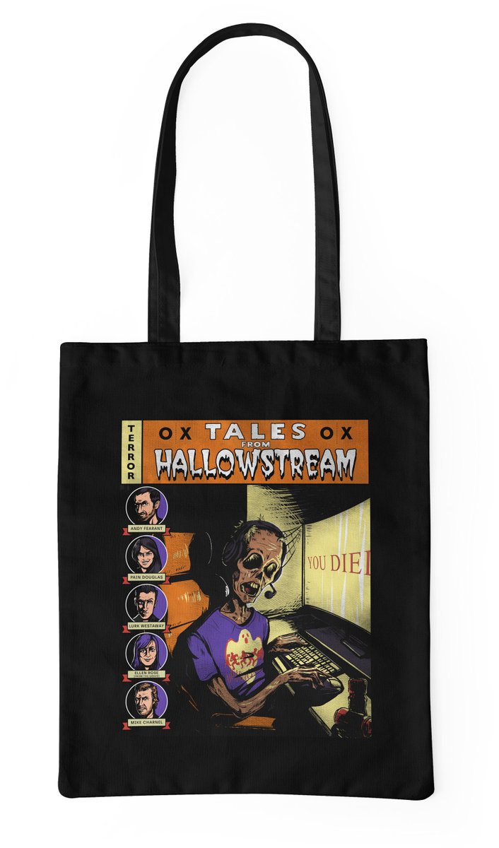 merch alert! Halloween is almost upon us! celebrate Outside Xbox and Outside Xtra's fifth annual Hallowstream season of scary games with the bone-chilling new Tales From Hallowstream range: store.outsidexbox.com